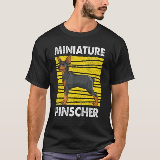 Dog   Pet Miniature Pinscher Dog Owner Min Pinsche Tシャツ (正面)