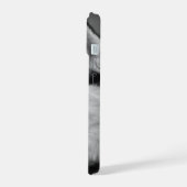 Dog Photo Black and White Personalizable iPhone 15ケース (左側面)