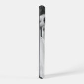 Dog Photo Black and White Personalizable iPhone 15ケース (右側面)