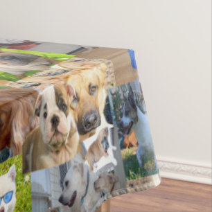 Dog Photo Collage、テーブルクロス テーブルクロス