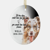 Dog Photo Ornament, Dog Memorial,Australian  セラミックオーナメント (右)