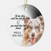 Dog Photo Ornament, Dog Memorial,Australian  セラミックオーナメント (左)
