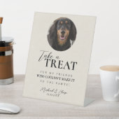 Dog Photo Wedding Treat Favor 台座サイン (インサイチュ)