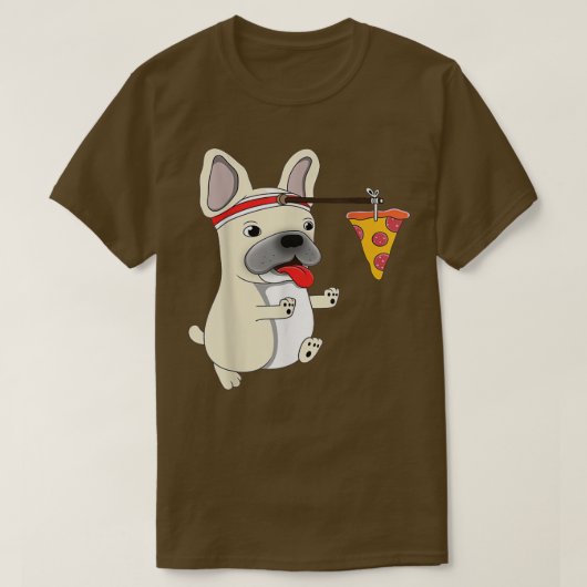 Dog Pizza Funny PUG T-Shirt Tシャツ (デザイン正面)