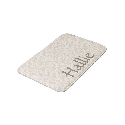 Dog Placemat - Ivory Botanical, Personalized  バスマット (アングル)