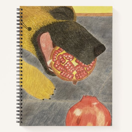 Dog&Pomegranate notebook ノートブック (正面)