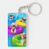 Dog Pool Party キーホルダー (裏面)