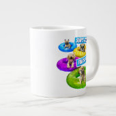 Dog Pool Party ジャンボコーヒーマグカップ (正面右)