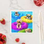 Dog Pool Party スタンダードカクテルナプキン (インサイチュ)
