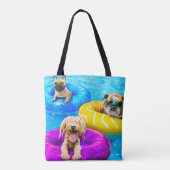 Dog Pool Party トートバッグ (裏面)