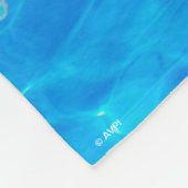 Dog Pool Party フリースブランケット (角)