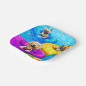 Dog Pool Party ペーパープレート (傾斜あり)