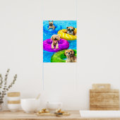 Dog Pool Party ポスター (キッチン)