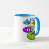 Dog Pool Party マグカップ (正面右)