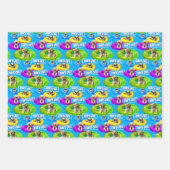 Dog Pool Party ラッピングペーパーシート (正面3)