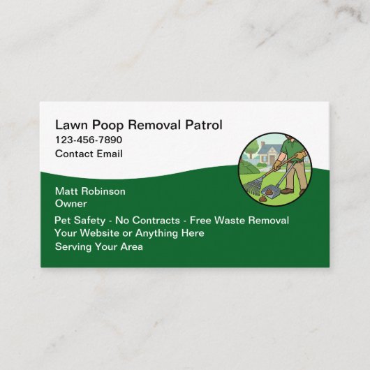 Dog Poop Removal Services  名刺 (正面)
