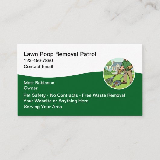 Dog Poop Removal Services  名刺 (正面)