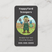 Dog Poop Scooper Pet Waste Removal Service 名刺 (正面)