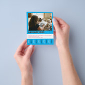 Dog Portrait Drawing Poster Tear off  チラシ (手)