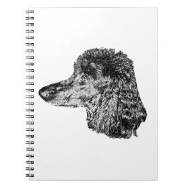 Dog Portrait Notebook – Detailed Ink Style Cover ノートブック