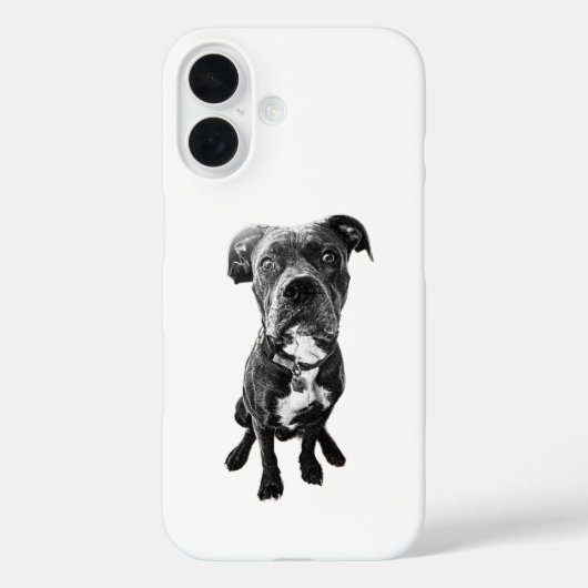 Dog Portrait Phone Case – Realistic Sitting Pose Case-Mate iPhoneケース (裏面)