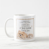 Dog Pregnancy Announcement コーヒーマグカップ (左)