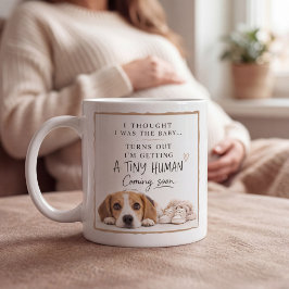 Dog Pregnancy Announcement コーヒーマグカップ