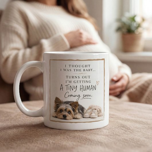 Dog Pregnancy Announcement コーヒーマグカップ