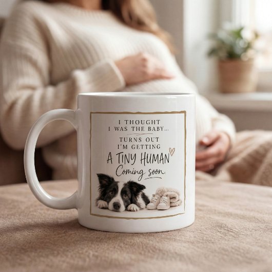 Dog Pregnancy Announcement コーヒーマグカップ