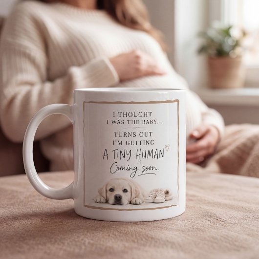 Dog Pregnancy Announcement コーヒーマグカップ