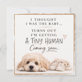 Dog Pregnancy Announcement Card 招待状