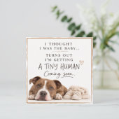Dog Pregnancy Announcement Card 招待状 (スタンド正面)