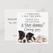 Dog Pregnancy Announcement Card 招待状 (正面/裏面)