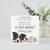 Dog Pregnancy Announcement Card 招待状 (スタンド正面)