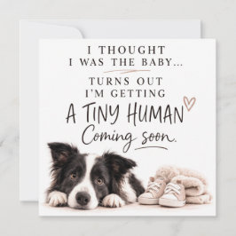 Dog Pregnancy Announcement Card 招待状