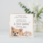 Dog Pregnancy Announcement Card 招待状 (スタンド正面)