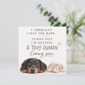 Dog Pregnancy Announcement Card 招待状 (スタンド正面)