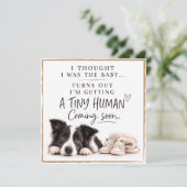 Dog Pregnancy Announcement Card 招待状 (スタンド正面)