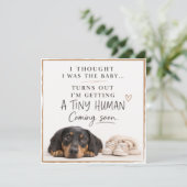 Dog Pregnancy Announcement Card 招待状 (スタンド正面)
