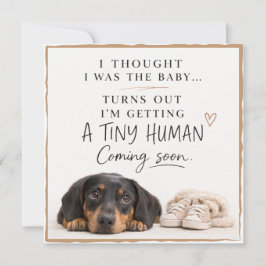 Dog Pregnancy Announcement Card 招待状
