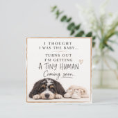 Dog Pregnancy Announcement Card 招待状 (スタンド正面)