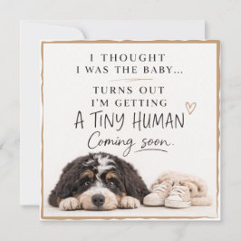 Dog Pregnancy Announcement Card 招待状