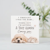 Dog Pregnancy Announcement Card 招待状 (スタンド正面)