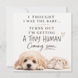 Dog Pregnancy Announcement Card 招待状