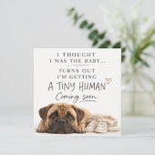Dog Pregnancy Announcement Card 招待状 (スタンド正面)