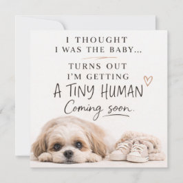 Dog Pregnancy Announcement Card 招待状