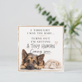 Dog Pregnancy Announcement Card 招待状 (スタンド正面)