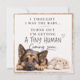 Dog Pregnancy Announcement Card 招待状