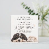 Dog Pregnancy Announcement Card 招待状 (スタンド正面)