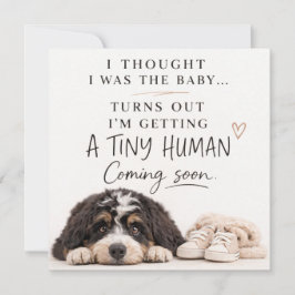 Dog Pregnancy Announcement Card 招待状